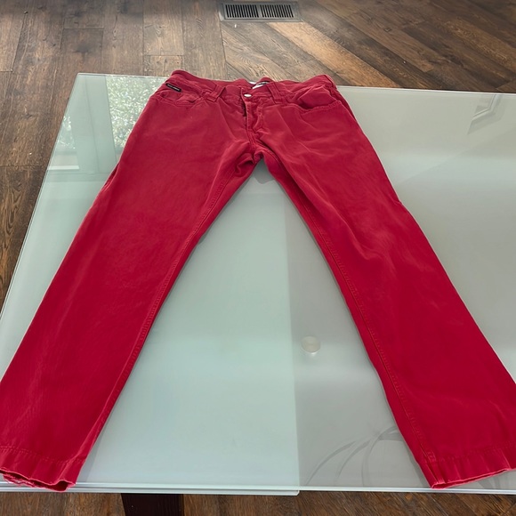 Size 50 Dolce & Gabbana Red Mens Jeans